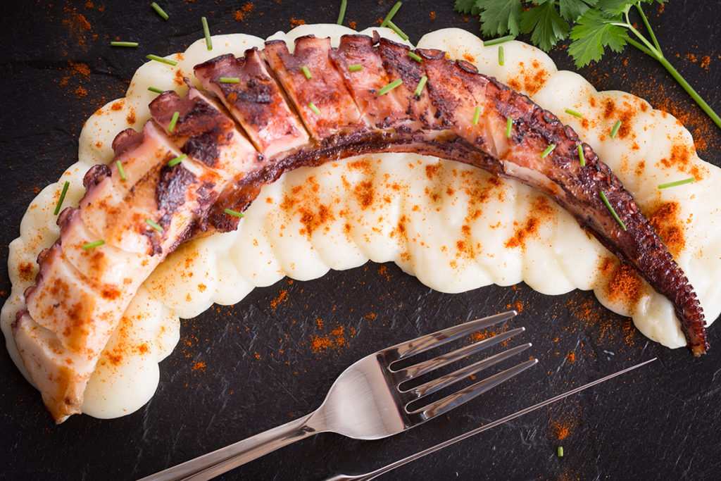 Restaurante Ca l'Amagat pulpo a la gallega
